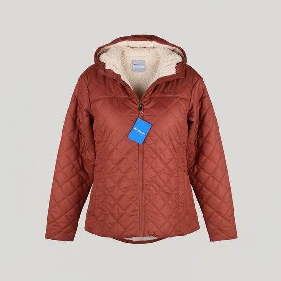 Columbia Women’s Copper Crest™ Hooded Jacket – Size 3X (Rust Red) - Picture 1 of 3